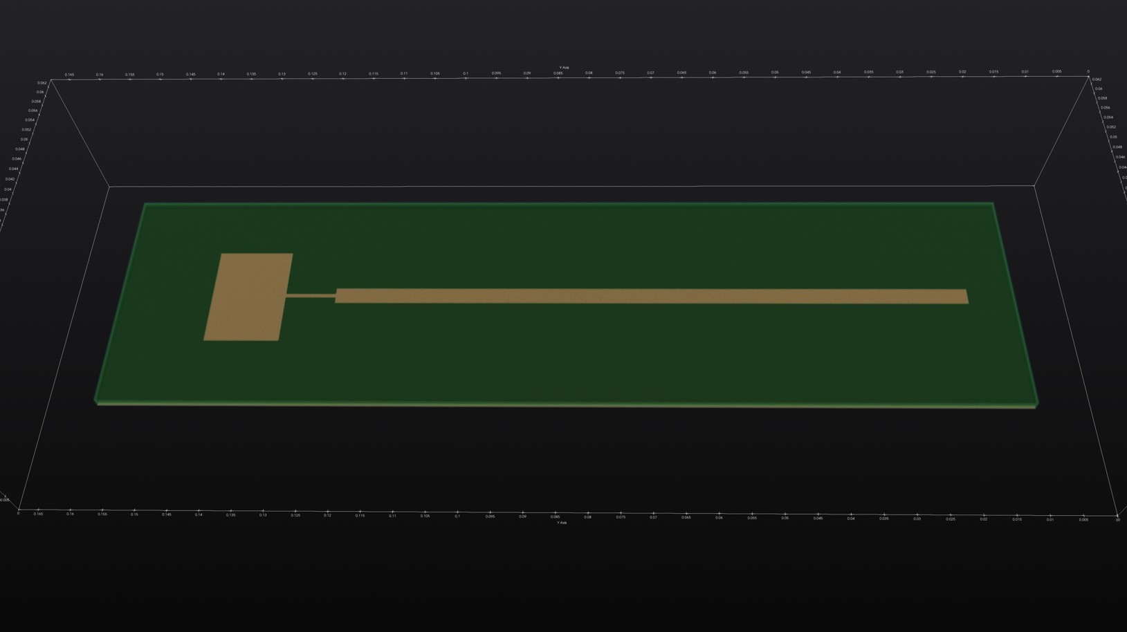 6GHz patch antenna with QWT preview